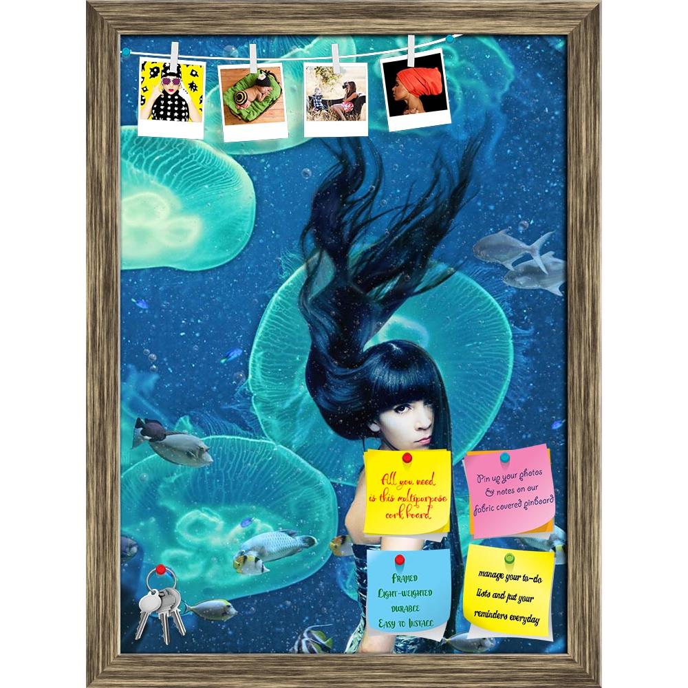 ArtzFolio Mermaid Magic Underwater Photo Printed Bulletin Board Notice Pin Board Soft Board | Framed-Bulletin Boards Framed-AZ5005857BLB_FR_RF_R-0-Image Code 5005857 Vishnu Image Folio Pvt Ltd, IC 5005857, ArtzFolio, Bulletin Boards Framed, Fashion, Figurative, Photography, mermaid, magic, underwater, photo, printed, bulletin, board, notice, pin, soft, framed, art, beautiful, beauty, brunete, brunette, being, charm, creature, cute, delight, dream, fairytale, fantasy, female, feminine, fish, floating, girl, 