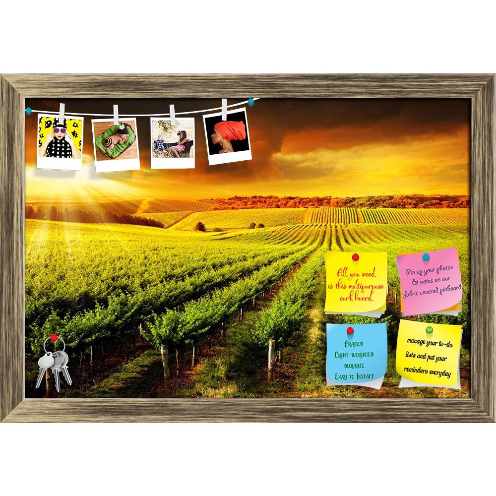 ArtzFolio Sunset Over A Barossa Vineyard Printed Bulletin Board Notice Pin Board Soft Board | Framed-Bulletin Boards Framed-AZ5005859BLB_FR_RF_R-0-Image Code 5005859 Vishnu Image Folio Pvt Ltd, IC 5005859, ArtzFolio, Bulletin Boards Framed, Landscapes, Photography, sunset, over, a, barossa, vineyard, printed, bulletin, board, notice, pin, soft, framed, adelaide, agriculture, australia, beauty, clouds, colour, country, dawn, farm, field, fresh, fruit, glow, grapes, grass, green, growing, hot, landscape, lens