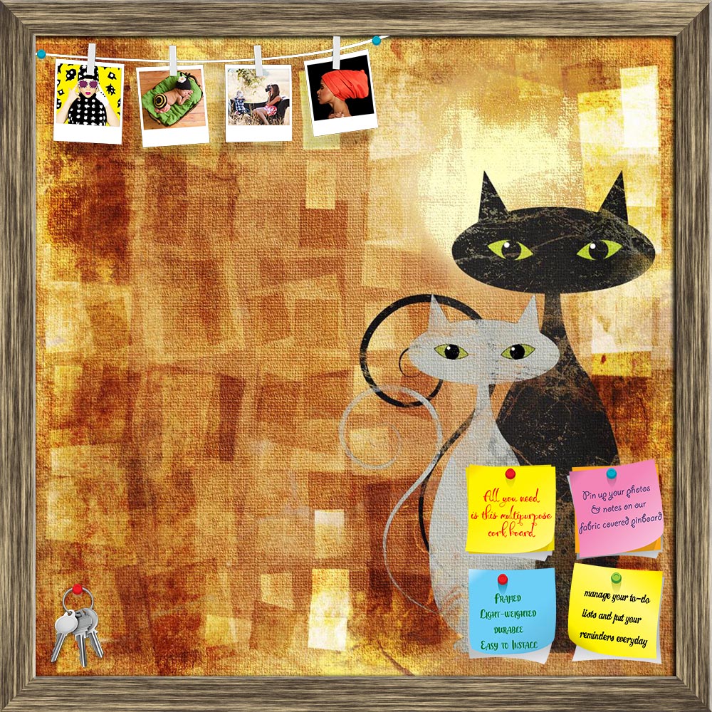 ArtzFolio Grunge Black & White Photo of a Cat Printed Bulletin Board Notice Pin Board Soft Board | Framed-Bulletin Boards Framed-AZ5005865BLB_FR_RF_R-0-Image Code 5005865 Vishnu Image Folio Pvt Ltd, IC 5005865, ArtzFolio, Bulletin Boards Framed, Animals, Fine Art Reprint, grunge, black, white, photo, of, a, cat, printed, bulletin, board, notice, pin, soft, framed, abstract, canvas, vintage, texture, poster, retro, acrylic, aged, animal, antique, art, artistic, backdrop, background, orange, brush, cartoon, c