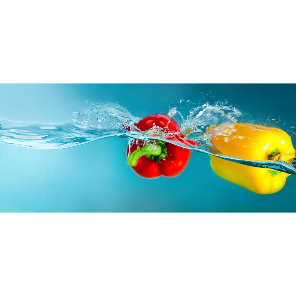 ArtzFolio Colorful Peppers Splashing Into Blue Water Canvas Painting-Paintings MDF Framing-AZ5005893ART_UN_RF_R-0-Image Code 5005893 Vishnu Image Folio Pvt Ltd, IC 5005893, ArtzFolio, Paintings MDF Framing, Food & Beverage, Photography, colorful, peppers, splashing, into, blue, water, canvas, painting, framed, print, wall, for, living, room, with, frame, poster, pitaara, box, large, size, drawing, art, split, big, office, reception, of, kids, panel, designer, decorative, amazonbasics, reprint, small, bedroo