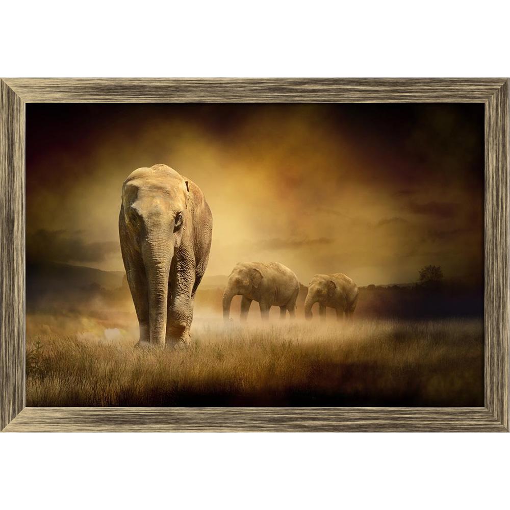 ArtzFolio Elephants At Sunset Canvas Painting-Paintings Wooden Framing-AZ5005894ART_FR_RF_R-0-Image Code 5005894 Vishnu Image Folio Pvt Ltd, IC 5005894, ArtzFolio, Paintings Wooden Framing, Animals, Photography, elephants, at, sunset, canvas, painting, framed, print, wall, for, living, room, with, frame, poster, pitaara, box, large, size, drawing, art, split, big, office, reception, of, kids, panel, designer, decorative, amazonbasics, reprint, small, bedroom, on, scenery, africa, african, animal, asia, asia