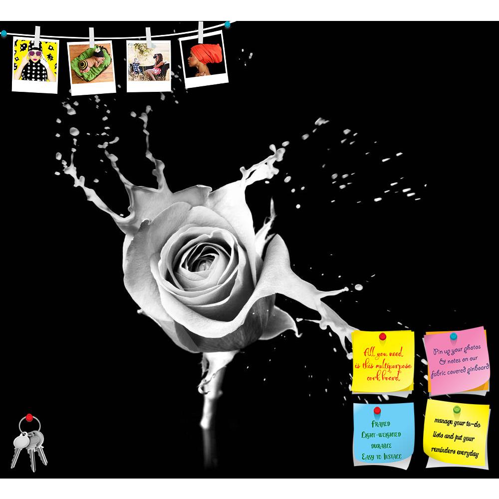 ArtzFolio Rose With Red Splashes On Black Background Printed Bulletin Board Notice Pin Board Soft Board | Frameless-Bulletin Boards Frameless-AZ5005910BLB_FL_RF_R-0-Image Code 5005910 Vishnu Image Folio Pvt Ltd, IC 5005910, ArtzFolio, Bulletin Boards Frameless, Floral, Photography, rose, with, red, splashes, on, black, background, printed, bulletin, board, notice, pin, soft, frameless, bright, contrasts, art, splash, paint, liquid, drop, aroma, beautiful, beauty, bloom, blossom, close, closeup, color, dark,