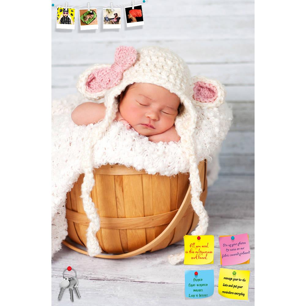 ArtzFolio Newborn Girl Wearing a Hat & Sitting in a Basket Printed Bulletin Board Notice Pin Board Soft Board | Frameless-Bulletin Boards Frameless-AZ5005922BLB_FL_RF_R-0-Image Code 5005922 Vishnu Image Folio Pvt Ltd, IC 5005922, ArtzFolio, Bulletin Boards Frameless, Kids, Photography, newborn, girl, wearing, a, hat, sitting, in, basket, printed, bulletin, board, notice, pin, soft, frameless, adorable, baby, costume, crochet, cute, funny, human, infant, innocence, innocent, lamb, mixed, race, new, person, s