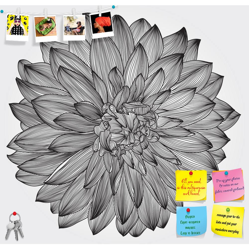 ArtzFolio Artwork of Black Dahlia Flower Printed Bulletin Board Notice Pin Board Soft Board | Frameless-Bulletin Boards Frameless-AZ5005935BLB_FL_RF_R-0-Image Code 5005935 Vishnu Image Folio Pvt Ltd, IC 5005935, ArtzFolio, Bulletin Boards Frameless, Floral, Digital Art, artwork, of, black, dahlia, flower, printed, bulletin, board, notice, pin, soft, frameless, ink, drawing, element, for, your, design, engraving, style, pin up board, push pin board, extra large cork board, big pin board, notice board, small 