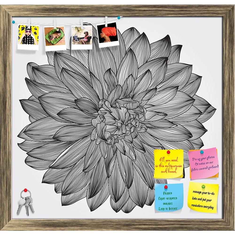ArtzFolio Artwork of Black Dahlia Flower Printed Bulletin Board Notice Pin Board Soft Board | Framed-Bulletin Boards Framed-AZ5005935BLB_FR_RF_R-0-Image Code 5005935 Vishnu Image Folio Pvt Ltd, IC 5005935, ArtzFolio, Bulletin Boards Framed, Floral, Digital Art, artwork, of, black, dahlia, flower, printed, bulletin, board, notice, pin, soft, framed, ink, drawing, element, for, your, design, engraving, style, pin up board, push pin board, extra large cork board, big pin board, notice board, small bulletin boa
