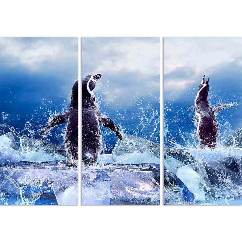 ArtzFolio Penguin On The Ice In Water Drops D2 Split Art Painting Panel on Sunboard-Split Art Panels-AZ5005938SPL_FR_RF_R-0-Image Code 5005938 Vishnu Image Folio Pvt Ltd, IC 5005938, ArtzFolio, Split Art Panels, Animals, Photography, penguin, on, the, ice, in, water, drops, d2, split, art, painting, panel, sunboard, framed, canvas, print, wall, for, living, room, with, frame, poster, pitaara, box, large, size, drawing, big, office, reception, of, kids, designer, decorative, amazonbasics, reprint, small, bed