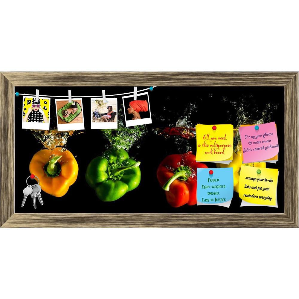 ArtzFolio Coloured Paprika Falling into Water Printed Bulletin Board Notice Pin Board Soft Board | Framed-Bulletin Boards Framed-AZ5005944BLB_FR_RF_R-0-Image Code 5005944 Vishnu Image Folio Pvt Ltd, IC 5005944, ArtzFolio, Bulletin Boards Framed, Food & Beverage, Photography, coloured, paprika, falling, into, water, printed, bulletin, board, notice, pin, soft, framed, peppers, vegetables, yellow, red, green, black, four, background, fall, handle, fruit, food, panorama, vegetarian, kitchen, bubbles, freshly, 