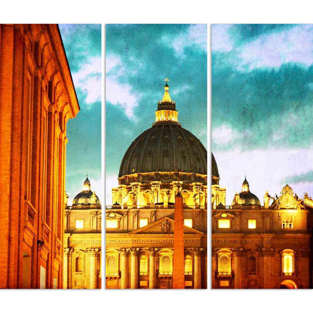 ArtzFolio Vintage Basilica Di San Pietro, Vatican City, Italy Split Art Painting Panel on Sunboard-Split Art Panels-AZ5005958SPL_FR_RF_R-0-Image Code 5005958 Vishnu Image Folio Pvt Ltd, IC 5005958, ArtzFolio, Split Art Panels, Places, Photography, vintage, basilica, di, san, pietro, vatican, city, italy, split, art, painting, panel, on, sunboard, framed, canvas, print, wall, for, living, room, with, frame, poster, pitaara, box, large, size, drawing, big, office, reception, of, kids, designer, decorative, am