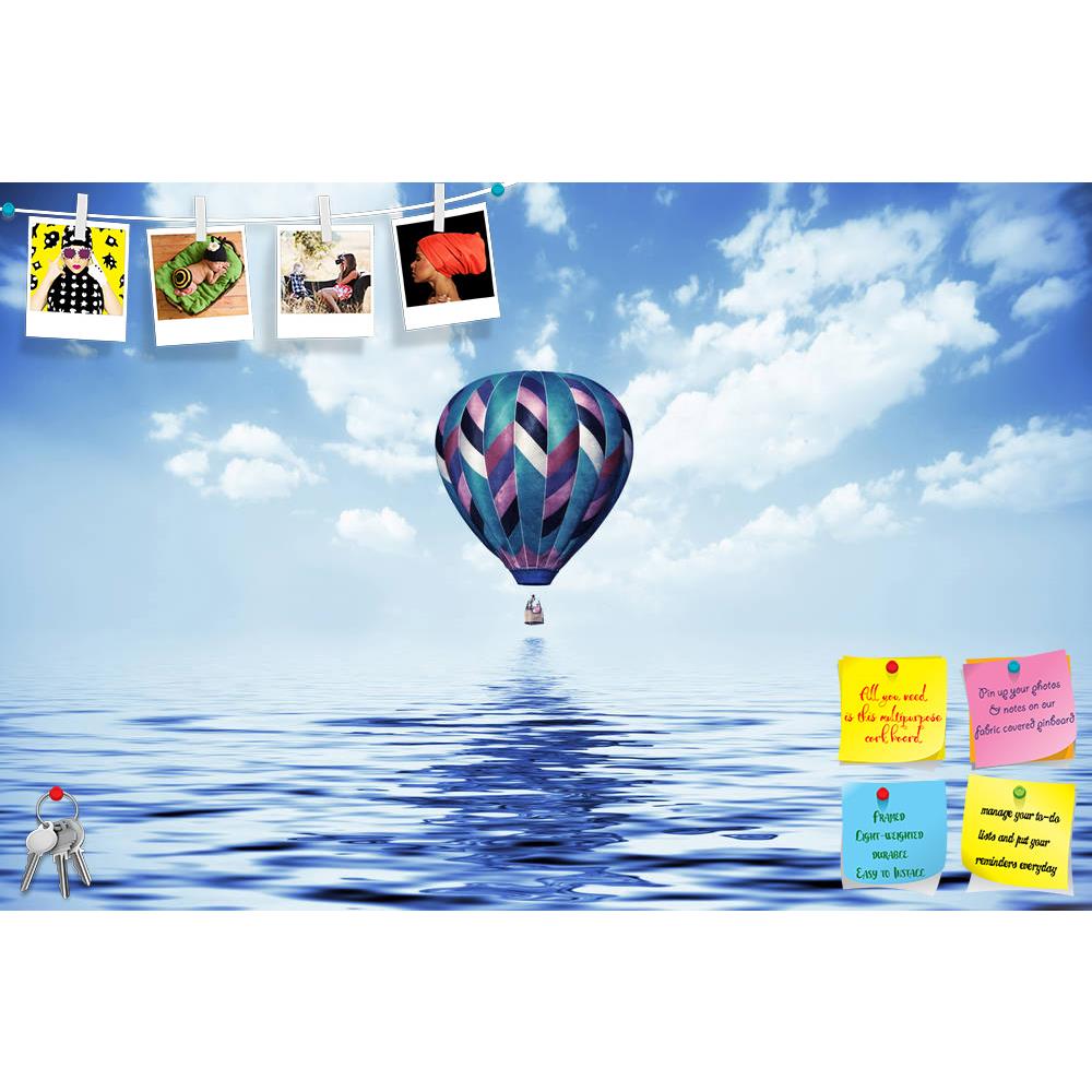 ArtzFolio Balloon Flying Low Over The Water Printed Bulletin Board Notice Pin Board Soft Board | Frameless-Bulletin Boards Frameless-AZ5005976BLB_FL_RF_R-0-Image Code 5005976 Vishnu Image Folio Pvt Ltd, IC 5005976, ArtzFolio, Bulletin Boards Frameless, Conceptual, Landscapes, Photography, balloon, flying, low, over, the, water, printed, bulletin, board, notice, pin, soft, frameless, above, activity, adventure, aerial, air, basket, blue, bright, burner, colorful, competition, extreme, filling, flame, flight,