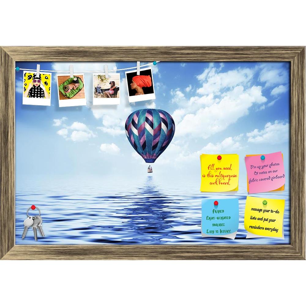 ArtzFolio Balloon Flying Low Over The Water Printed Bulletin Board Notice Pin Board Soft Board | Framed-Bulletin Boards Framed-AZ5005976BLB_FR_RF_R-0-Image Code 5005976 Vishnu Image Folio Pvt Ltd, IC 5005976, ArtzFolio, Bulletin Boards Framed, Conceptual, Landscapes, Photography, balloon, flying, low, over, the, water, printed, bulletin, board, notice, pin, soft, framed, above, activity, adventure, aerial, air, basket, blue, bright, burner, colorful, competition, extreme, filling, flame, flight, float, fly,