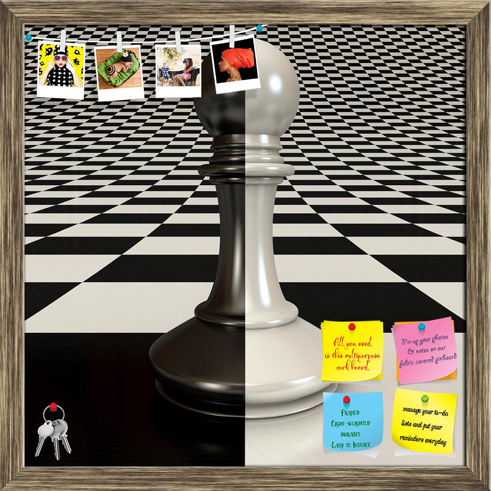 ArtzFolio Black & White Pawn On Chessboard Printed Bulletin Board Notice Pin Board Soft Board | Framed-Bulletin Boards Framed-AZ5005979BLB_FR_RF_R-0-Image Code 5005979 Vishnu Image Folio Pvt Ltd, IC 5005979, ArtzFolio, Bulletin Boards Framed, Conceptual, Digital Art, black, white, pawn, on, chessboard, printed, bulletin, board, notice, pin, soft, framed, chess, abstract, art, background, battle, challenge, choice, competition, concepts, conflict, conquering, decisions, decorative, entertainment, fortune, fr