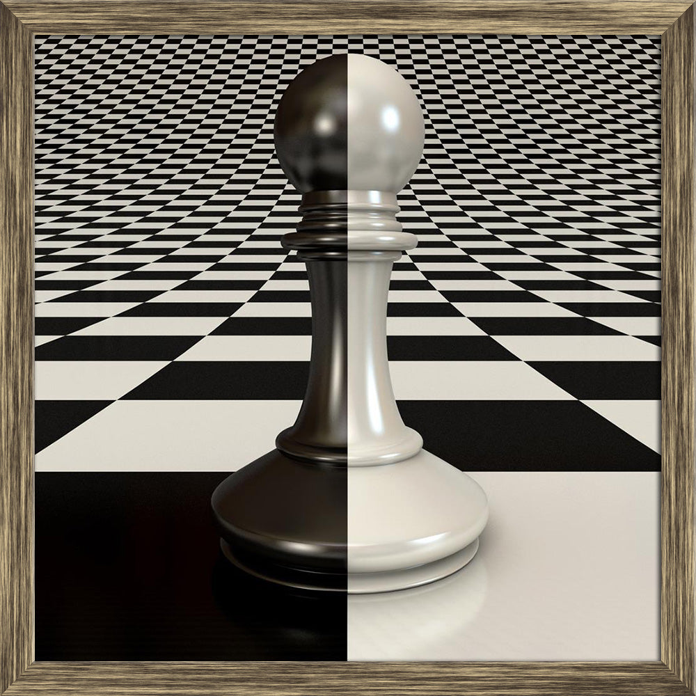 ArtzFolio Black White Pawn On Chessboard Canvas Painting Synthetic Frame-Paintings Synthetic Framing-AZ5005979ART_FR_RF_R-0-Image Code 5005979 Vishnu Image Folio Pvt Ltd, IC 5005979, ArtzFolio, Paintings Synthetic Framing, Conceptual, Digital Art, black, white, pawn, on, chessboard, canvas, painting, synthetic, frame, framed, print, wall, for, living, room, with, poster, pitaara, box, large, size, drawing, art, split, big, office, reception, photography, of, kids, panel, designer, decorative, amazonbasics, 