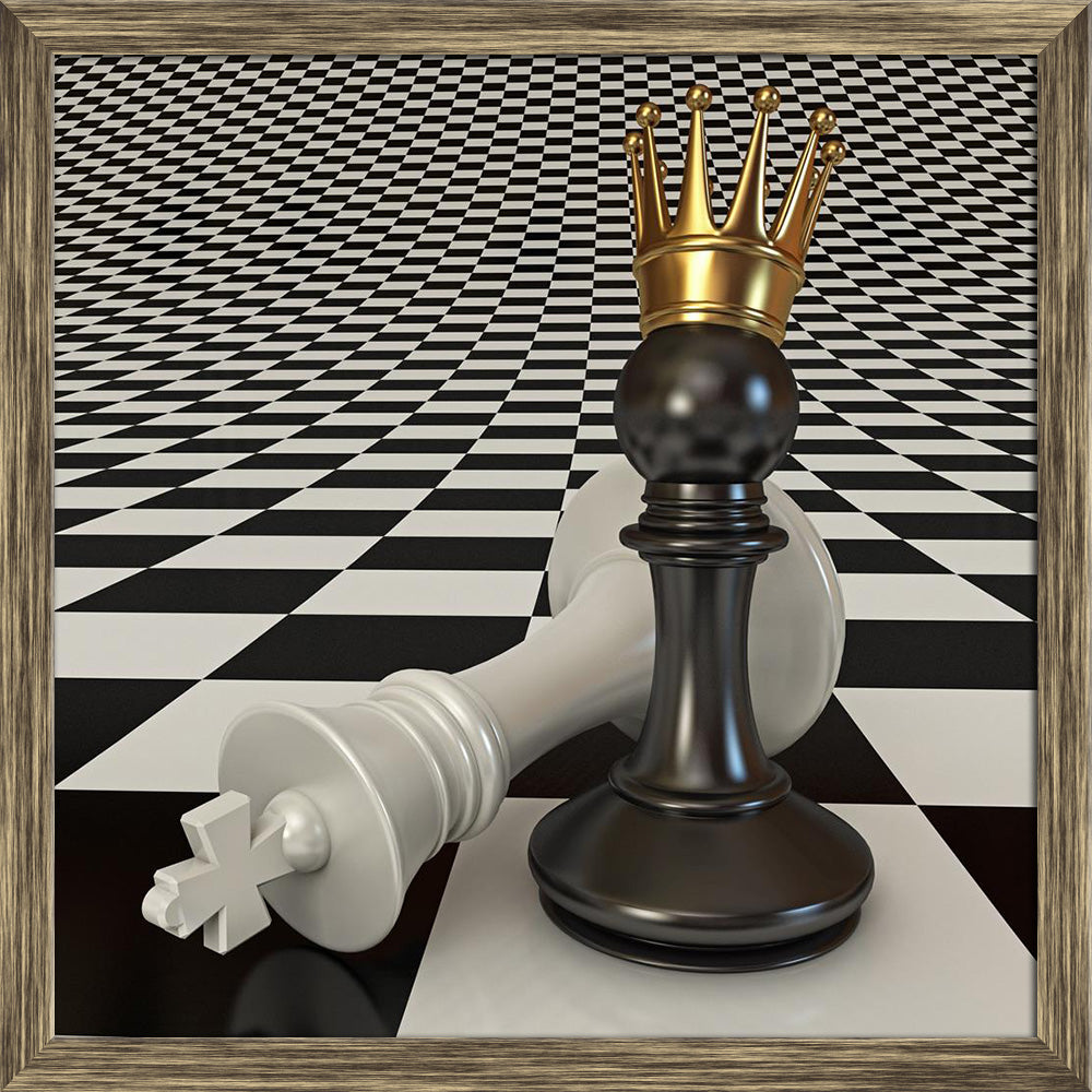 ArtzFolio Black Does the Pawn Checkmate Canvas Painting-Paintings Wooden Framing-AZ5005980ART_FR_RF_R-0-Image Code 5005980 Vishnu Image Folio Pvt Ltd, IC 5005980, ArtzFolio, Paintings Wooden Framing, Conceptual, Digital Art, black, does, the, pawn, checkmate, canvas, painting, framed, print, wall, for, living, room, with, frame, poster, pitaara, box, large, size, drawing, art, split, big, office, reception, photography, of, kids, panel, designer, decorative, amazonbasics, reprint, small, bedroom, on, scener