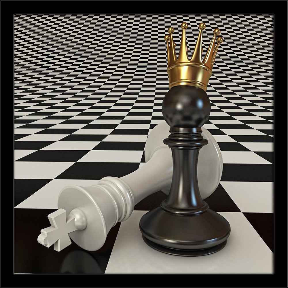 Black Does the Pawn Checkmate Painting Poster Frame-Regular Art Framed-REG_FR-IC 5005980 IC 5005980, Ancient, Black, Black and White, Historical, Illustrations, Medieval, Retro, Sports, Vintage, White, does, the, pawn, checkmate, painting, poster, frame, adversity, aggression, background, battle, board, challenge, chess, choice, competition, concepts, conflict, conquering, crown, decisions, defeat, excitement, fortune, game, gold, idea, illustration, image, intelligence, jewelry, king, leisure, loss, luxury