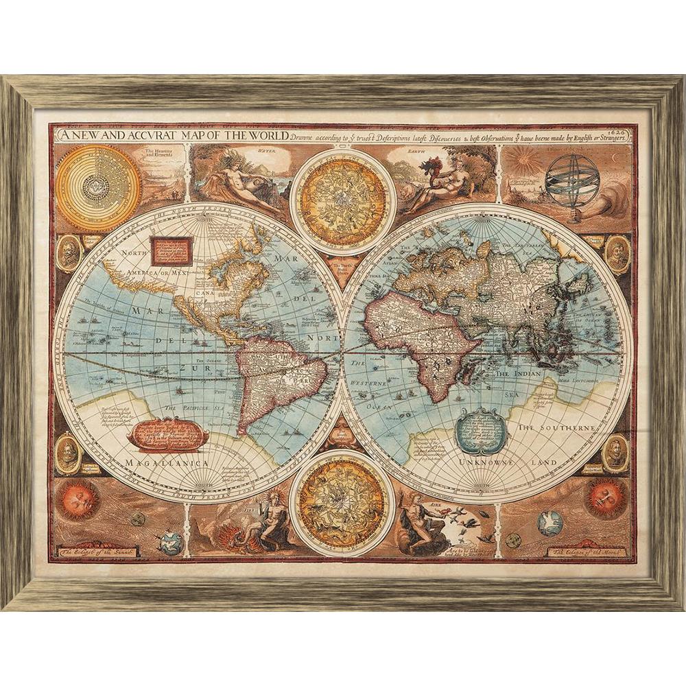 ArtzFolio Image of an Old Map 1626 of the World Canvas Painting-Paintings Wooden Framing-AZ5005991ART_FR_RF_R-0-Image Code 5005991 Vishnu Image Folio Pvt Ltd, IC 5005991, ArtzFolio, Paintings Wooden Framing, Places, Vintage, Photography, image, of, an, old, map, 1626, the, world, canvas, painting, framed, print, wall, for, living, room, with, frame, poster, pitaara, box, large, size, drawing, art, split, big, office, reception, kids, panel, designer, decorative, amazonbasics, reprint, small, bedroom, on, sc