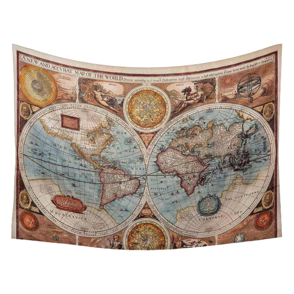 ArtzFolio Image of an Old Map 1626 of the World Fabric Tapestry Wall Hanging-Tapestries-AZ5005991TAP_RF_R-0-Image Code 5005991 Vishnu Image Folio Pvt Ltd, IC 5005991, ArtzFolio, Tapestries, Places, Vintage, Photography, image, of, an, old, map, 1626, the, world, canvas, fabric, painting, tapestry, wall, art, hanging, abstract, africa, america, ancient, antique, asia, atlantic, atlas, australia, background, border, burnt, color, decorative, dirty, earth, europe, frame, geography, global, grunge, grungy, hist
