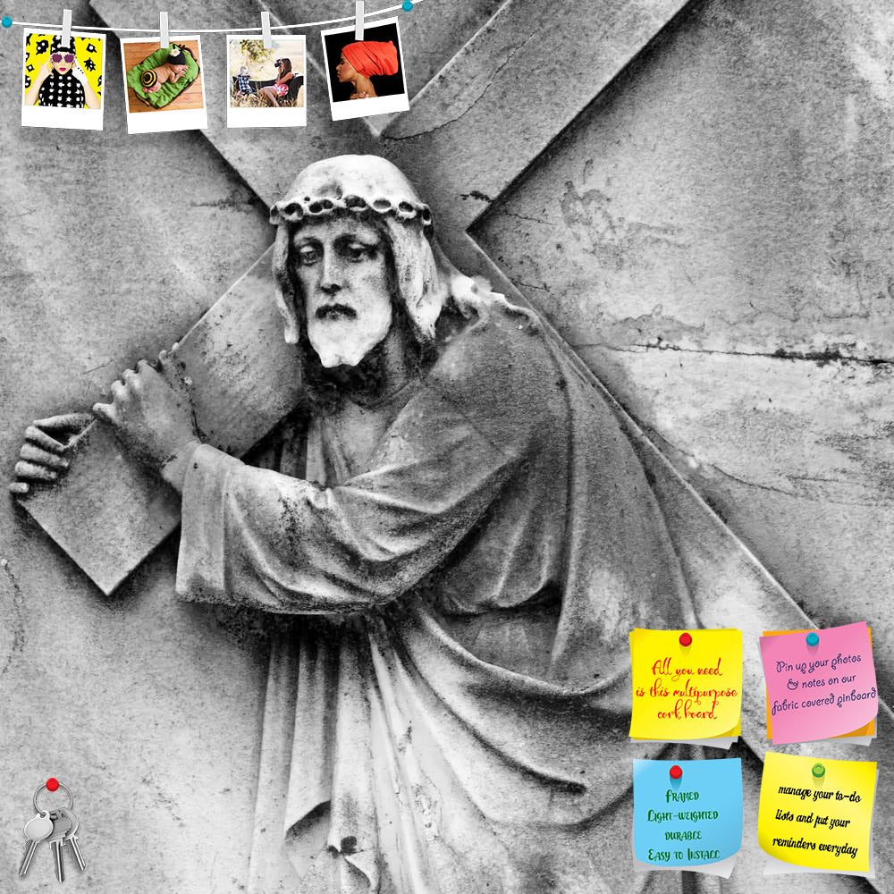 ArtzFolio Christ Carrying The Cross, Antique Bas Relief, Italy Printed Bulletin Board Notice Pin Board Soft Board | Frameless-Bulletin Boards Frameless-AZ5006004BLB_FL_RF_R-0-Image Code 5006004 Vishnu Image Folio Pvt Ltd, IC 5006004, ArtzFolio, Bulletin Boards Frameless, Places, Religious, Photography, christ, carrying, the, cross, antique, bas, relief, italy, printed, bulletin, board, notice, pin, soft, frameless, stone, week, holy, good, icon, grey, dark, gray, via, god, way, hands, jesus, faith, bible, c