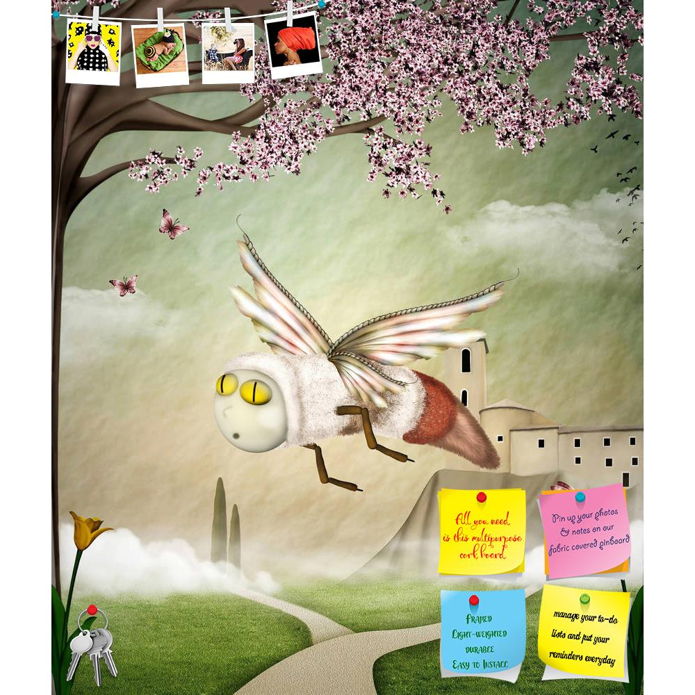 ArtzFolio Fantasy Bee In A Spring Scenery Printed Bulletin Board Notice Pin Board Soft Board | Frameless-Bulletin Boards Frameless-AZ5006005BLB_FL_RF_R-0-Image Code 5006005 Vishnu Image Folio Pvt Ltd, IC 5006005, ArtzFolio, Bulletin Boards Frameless, Conceptual, Kids, Digital Art, fantasy, bee, in, a, spring, scenery, printed, bulletin, board, notice, pin, soft, frameless, 3d, fly, fun, old, hill, tree, town, park, tale, haze, road, wings, clouds, season, church, garden, insect, tulips, nature, outdoor, flo