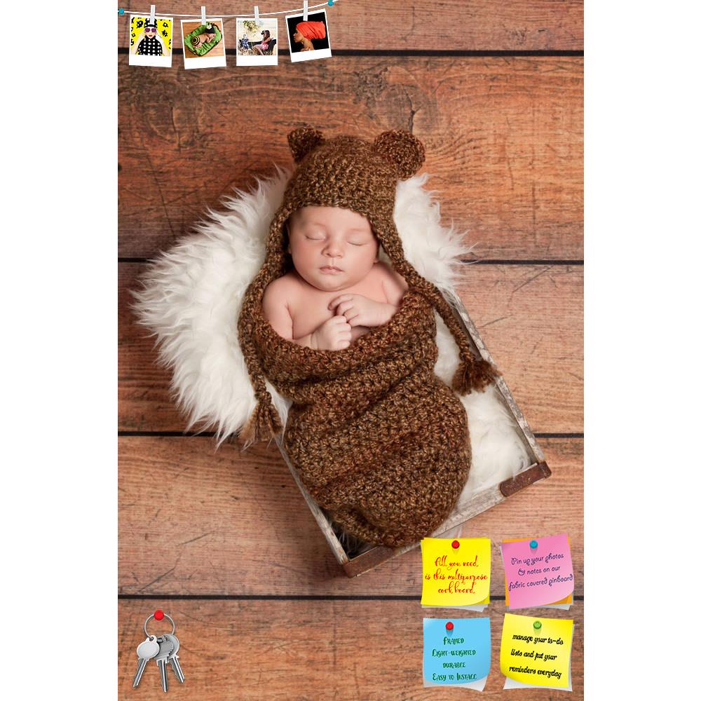 ArtzFolio Sleeping Newborn Baby Boy D3 Printed Bulletin Board Notice Pin Board Soft Board | Frameless-Bulletin Boards Frameless-AZ5006008BLB_FL_RF_R-0-Image Code 5006008 Vishnu Image Folio Pvt Ltd, IC 5006008, ArtzFolio, Bulletin Boards Frameless, Kids, Photography, sleeping, newborn, baby, boy, d3, printed, bulletin, board, notice, pin, soft, frameless, bear, costume, hat, brown, infant, male, portrait, cute, adorable, sleep, nap, napping, innocence, innocent, rustic, little, pure, purity, caucasian, wood,
