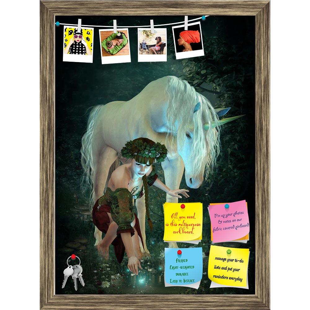 ArtzFolio Girl & a Unicorn Watching Fireflies at a Pond Printed Bulletin Board Notice Pin Board Soft Board | Framed-Bulletin Boards Framed-AZ5006009BLB_FR_RF_R-0-Image Code 5006009 Vishnu Image Folio Pvt Ltd, IC 5006009, ArtzFolio, Bulletin Boards Framed, Animals, Fantasy, Figurative, Digital Art, girl, a, unicorn, watching, fireflies, at, pond, printed, bulletin, board, notice, pin, soft, framed, 3d, art, braid, charming, cute, dress, elf, enchanting, fae, fairy, fairyland, fairytale, fay, female, firefly,