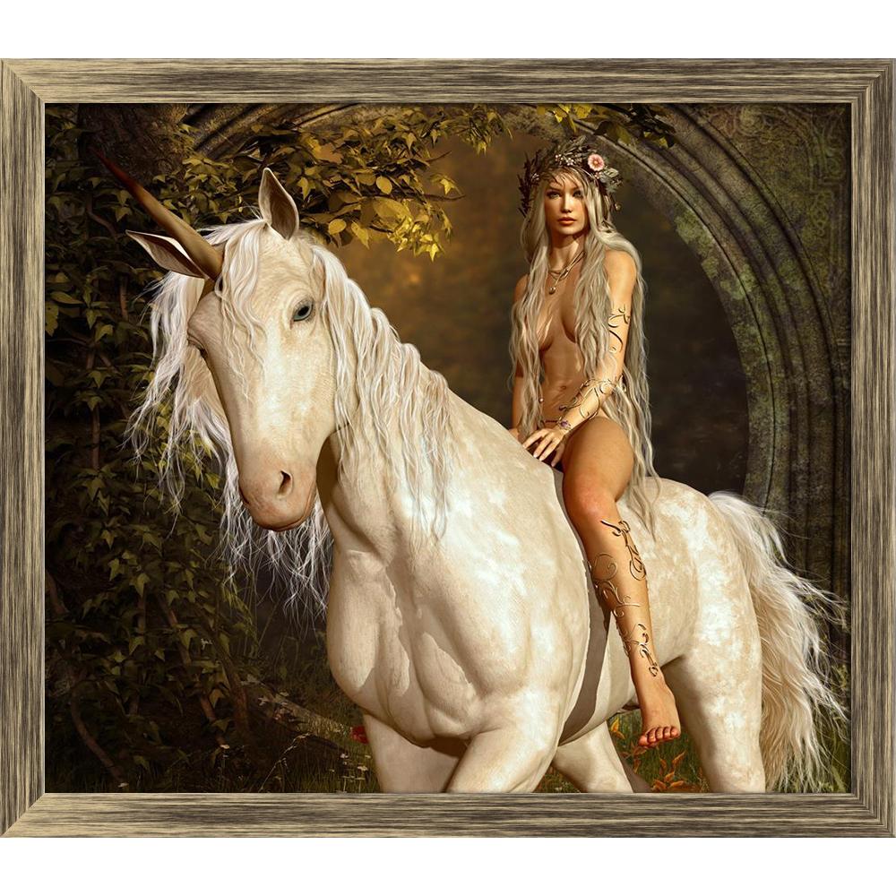 ArtzFolio Maiden Riding A Unicorn In The Fairy Forest Canvas Painting-Paintings Wooden Framing-AZ5006010ART_FR_RF_R-0-Image Code 5006010 Vishnu Image Folio Pvt Ltd, IC 5006010, ArtzFolio, Paintings Wooden Framing, Animals, Fantasy, Figurative, Digital Art, maiden, riding, a, unicorn, in, the, fairy, forest, canvas, painting, framed, print, wall, for, living, room, with, frame, poster, pitaara, box, large, size, drawing, art, split, big, office, reception, photography, of, kids, panel, designer, decorative, 