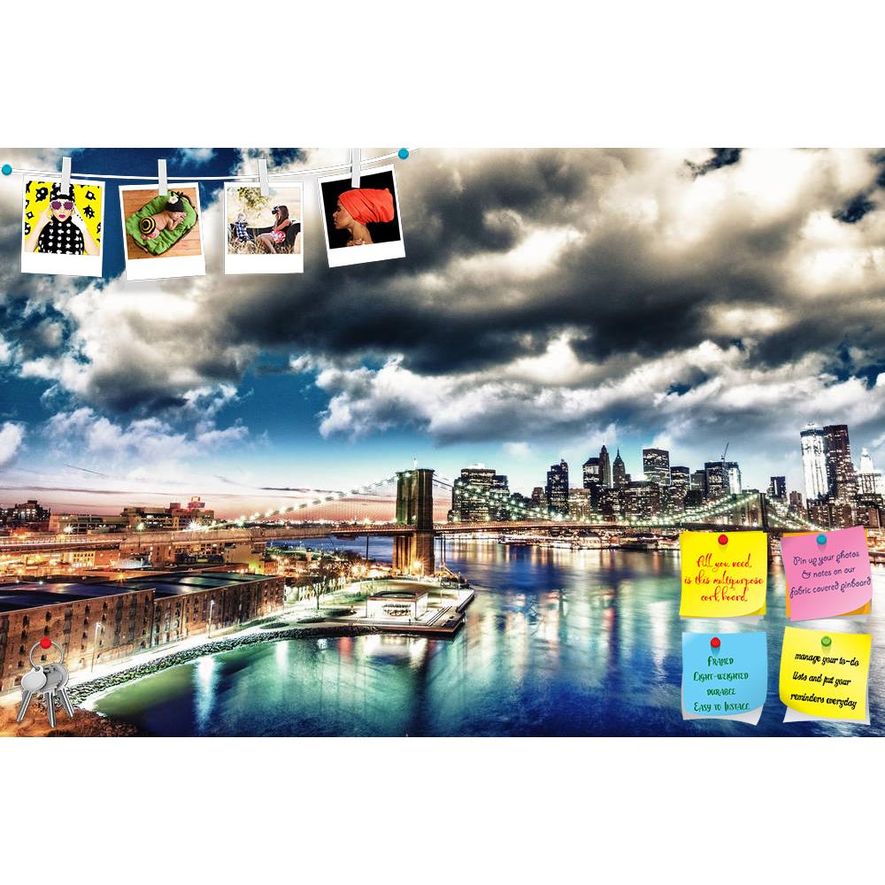 ArtzFolio New York Cityscape & Brooklyn Bridge at Sunset, USA Printed Bulletin Board Notice Pin Board Soft Board | Frameless-Bulletin Boards Frameless-AZ5006014BLB_FL_RF_R-0-Image Code 5006014 Vishnu Image Folio Pvt Ltd, IC 5006014, ArtzFolio, Bulletin Boards Frameless, Landscapes, Places, Photography, new, york, cityscape, brooklyn, bridge, at, sunset, usa, printed, bulletin, board, notice, pin, soft, frameless, america, apartment, architecture, beauty, blue, buildings, business, city, downtown, dusk, east