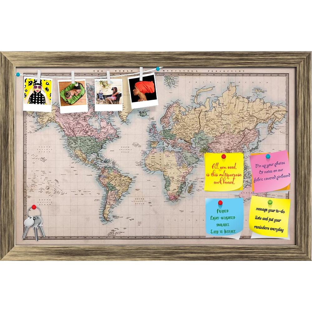 ArtzFolio World Map on Mercators Projection Circa 1860 Printed Bulletin Board Notice Pin Board Soft Board | Framed-Bulletin Boards Framed-AZ5006019BLB_FR_RF_R-0-Image Code 5006019 Vishnu Image Folio Pvt Ltd, IC 5006019, ArtzFolio, Bulletin Boards Framed, Places, Vintage, Photography, world, map, on, mercators, projection, circa, 1860, printed, bulletin, board, notice, pin, soft, framed, old, antique, adventure, ancient, atlas, authentic, background, cartography, continents, countries, dirty, exploration, ge