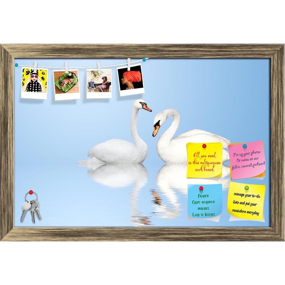 ArtzFolio Two White Swans On Blue Background Printed Bulletin Board Notice Pin Board Soft Board | Framed-Bulletin Boards Framed-AZ5006023BLB_FR_RF_R-0-Image Code 5006023 Vishnu Image Folio Pvt Ltd, IC 5006023, ArtzFolio, Bulletin Boards Framed, Birds, Photography, two, white, swans, on, blue, background, printed, bulletin, board, notice, pin, soft, framed, swan, bird, pair, animal, lake, love, nature, sky, pond, togetherness, affectionate, beauty, scene, water, tranquil, friendship, symbol, swimming, stream