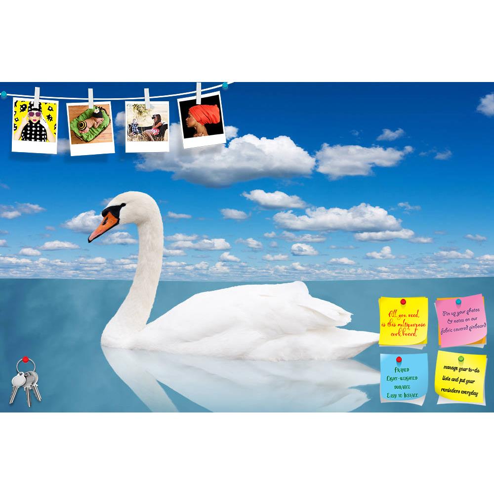 ArtzFolio White Swan Floats in Water Under the Blue Sky Printed Bulletin Board Notice Pin Board Soft Board | Frameless-Bulletin Boards Frameless-AZ5006025BLB_FL_RF_R-0-Image Code 5006025 Vishnu Image Folio Pvt Ltd, IC 5006025, ArtzFolio, Bulletin Boards Frameless, Birds, Photography, white, swan, floats, in, water, under, the, blue, sky, printed, bulletin, board, notice, pin, soft, frameless, angel, animal, background, beautiful, beauty, bird, black, calm, day, digital, elegance, elegant, feather, fly, grac
