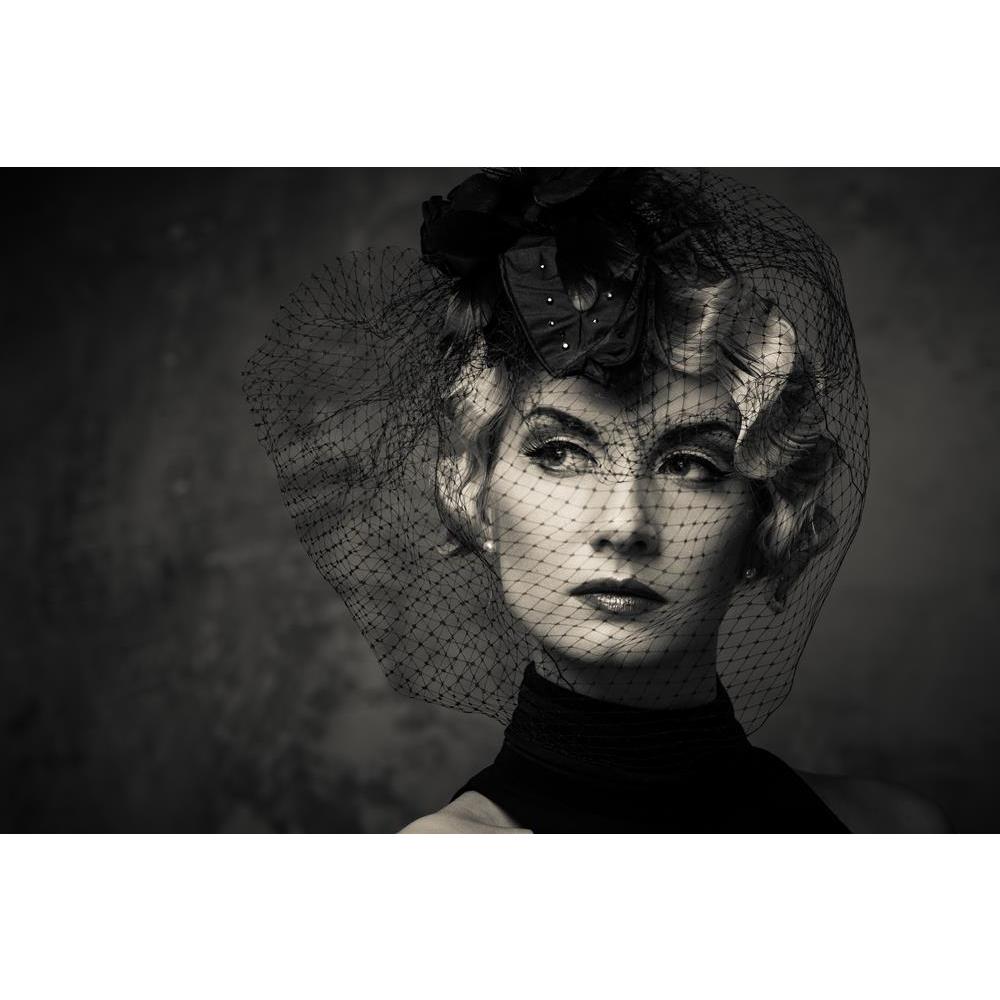 ArtzFolio Monochrome Picture of Elegant Retro Woman D3 Canvas Painting-Paintings MDF Framing-AZ5006035ART_UN_RF_R-0-Image Code 5006035 Vishnu Image Folio Pvt Ltd, IC 5006035, ArtzFolio, Paintings MDF Framing, Fashion, Portraits, Photography, monochrome, picture, of, elegant, retro, woman, d3, canvas, painting, framed, print, wall, for, living, room, with, frame, poster, pitaara, box, large, size, drawing, art, split, big, office, reception, kids, panel, designer, decorative, amazonbasics, reprint, small, be