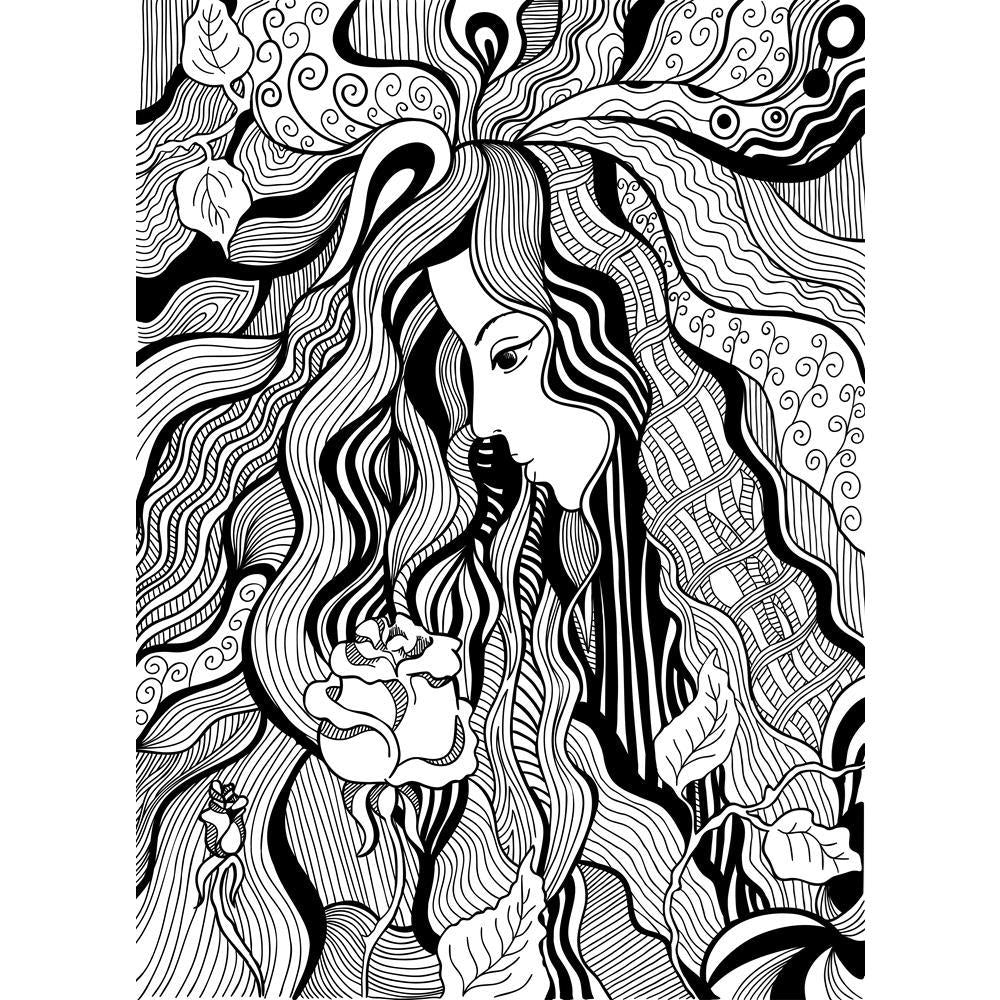 ArtzFolio Illustration Of A Girl With Rose Unframed Premium Canvas Painting-Paintings Unframed Premium-AZ5006039ART_UN_RF_R-0-Image Code 5006039 Vishnu Image Folio Pvt Ltd, IC 5006039, ArtzFolio, Paintings Unframed Premium, Fashion, Portraits, Digital Art, illustration, of, a, girl, with, rose, unframed, premium, canvas, painting, large, size, print, wall, for, living, room, without, frame, decorative, poster, art, pitaara, box, drawing, photography, amazonbasics, big, kids, designer, office, reception, rep