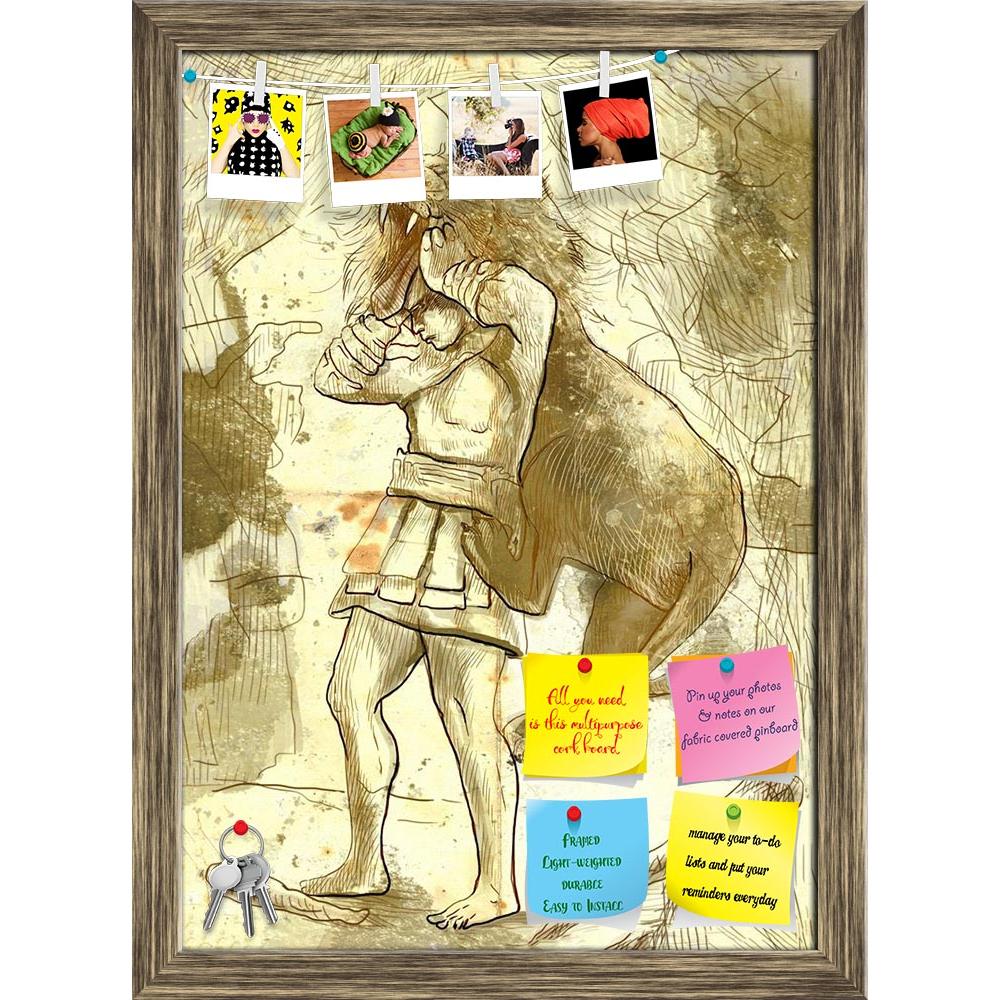ArtzFolio Ancient Greek Myths & Legends Hercules with Lion Printed Bulletin Board Notice Pin Board Soft Board | Framed-Bulletin Boards Framed-AZ5006052BLB_FR_RF_R-0-Image Code 5006052 Vishnu Image Folio Pvt Ltd, IC 5006052, ArtzFolio, Bulletin Boards Framed, Fantasy, Religious, Fine Art Reprint, ancient, greek, myths, legends, hercules, with, lion, printed, bulletin, board, notice, pin, soft, framed, hunk, cave, hero, slay, maul, myth, story, retro, samson, legend, muscle, combat, sketch, danger, animal, ar