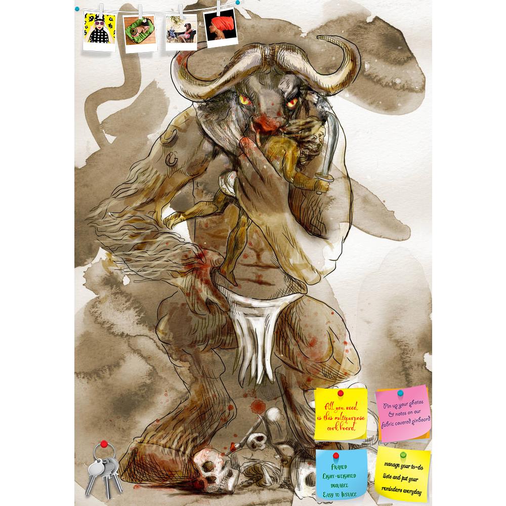 ArtzFolio Ancient Greek Myths & Legends Minotaur & Theseus D1 Printed Bulletin Board Notice Pin Board Soft Board | Frameless-Bulletin Boards Frameless-AZ5006058BLB_FL_RF_R-0-Image Code 5006058 Vishnu Image Folio Pvt Ltd, IC 5006058, ArtzFolio, Bulletin Boards Frameless, Fantasy, Religious, Fine Art Reprint, ancient, greek, myths, legends, minotaur, theseus, d1, printed, bulletin, board, notice, pin, soft, frameless, dark, hell, styx, cult, dead, myth, story, retro, homer, legend, horror, animal, archaic, hi