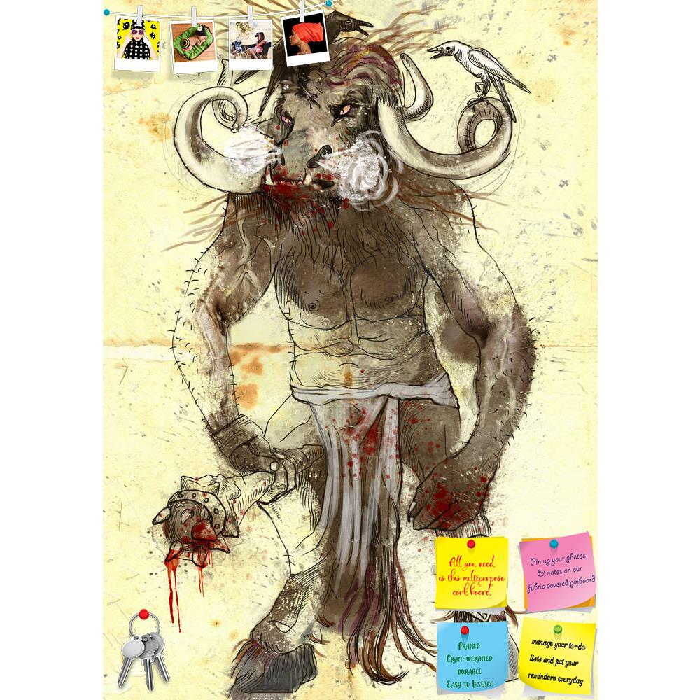 ArtzFolio Image of Ancient Greek Myths & Legends Minotaur Printed Bulletin Board Notice Pin Board Soft Board | Frameless-Bulletin Boards Frameless-AZ5006060BLB_FL_RF_R-0-Image Code 5006060 Vishnu Image Folio Pvt Ltd, IC 5006060, ArtzFolio, Bulletin Boards Frameless, Fantasy, Religious, Fine Art Reprint, image, of, ancient, greek, myths, legends, minotaur, printed, bulletin, board, notice, pin, soft, frameless, dark, hell, styx, cult, dead, myth, story, retro, homer, legend, killer, horror, animal, theseus, 