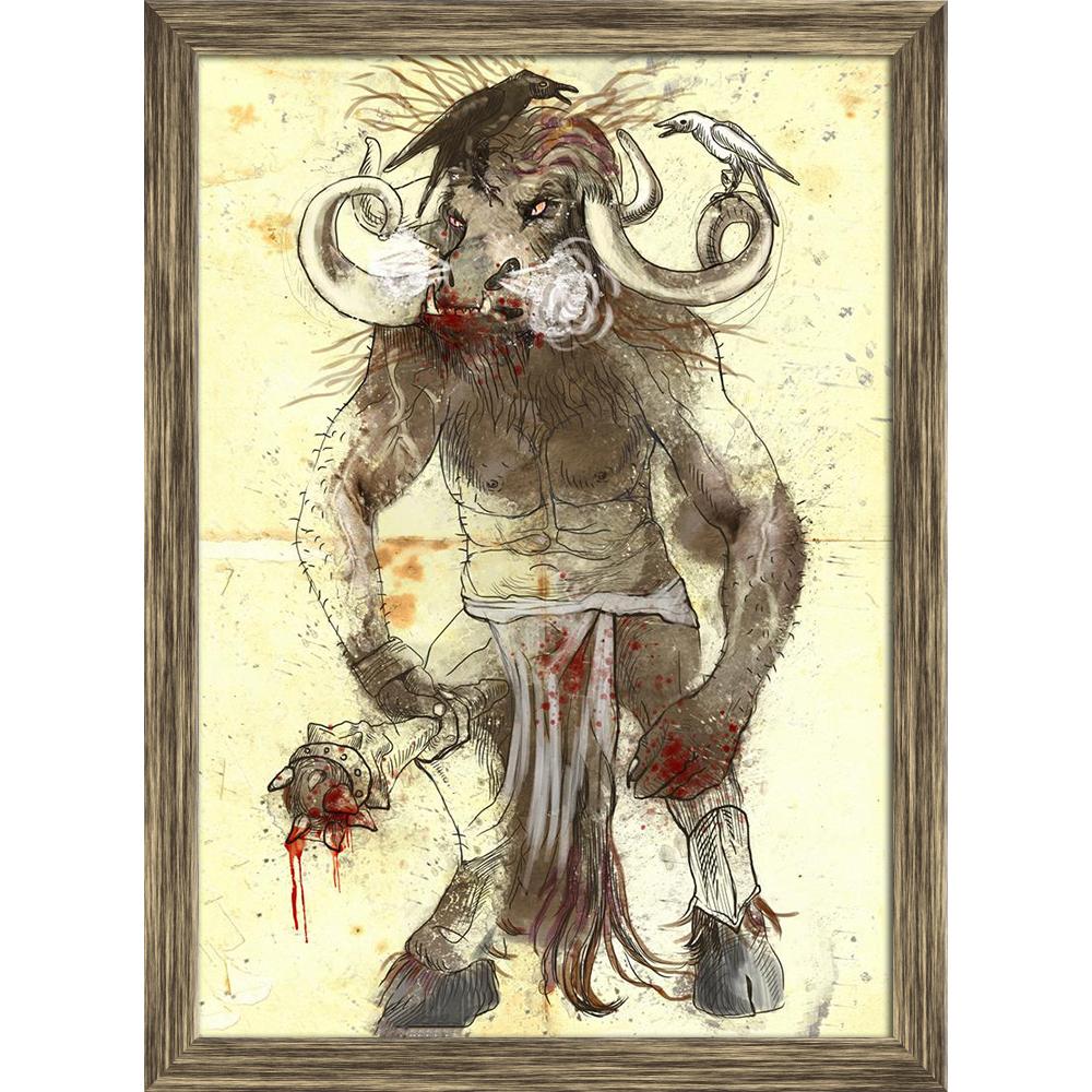 ArtzFolio Image of Ancient Greek Myths Legends Minotaur Canvas Painting Synthetic Frame-Paintings Synthetic Framing-AZ5006060ART_FR_RF_R-0-Image Code 5006060 Vishnu Image Folio Pvt Ltd, IC 5006060, ArtzFolio, Paintings Synthetic Framing, Fantasy, Religious, Fine Art Reprint, image, of, ancient, greek, myths, legends, minotaur, canvas, painting, synthetic, frame, framed, print, wall, for, living, room, with, poster, pitaara, box, large, size, drawing, art, split, big, office, reception, photography, kids, pa