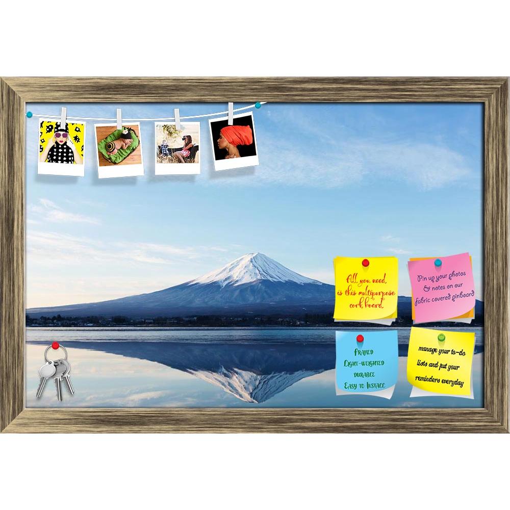 ArtzFolio An Inverted Image Of Mount Fuji Printed Bulletin Board Notice Pin Board Soft Board | Framed-Bulletin Boards Framed-AZ5006061BLB_FR_RF_R-0-Image Code 5006061 Vishnu Image Folio Pvt Ltd, IC 5006061, ArtzFolio, Bulletin Boards Framed, Landscapes, Places, Photography, an, inverted, image, of, mount, fuji, printed, bulletin, board, notice, pin, soft, framed, mt, japan, japanese, winter, snow, capped, peak, mountain, scenery, landscape, lake, kawaguchi, fujisan, panorama, water, surface, views, view, hi