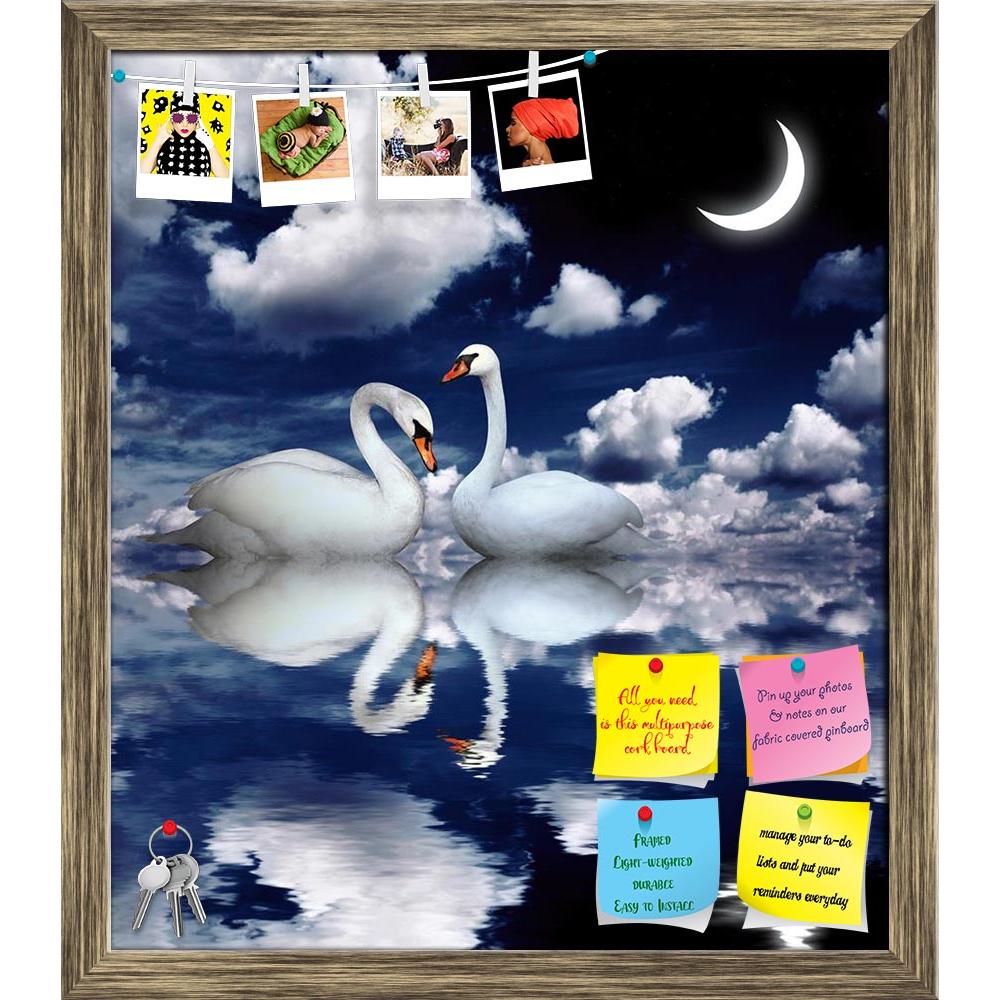 ArtzFolio Image of Two White Swans D1 Printed Bulletin Board Notice Pin Board Soft Board | Framed-Bulletin Boards Framed-AZ5006062BLB_FR_RF_R-0-Image Code 5006062 Vishnu Image Folio Pvt Ltd, IC 5006062, ArtzFolio, Bulletin Boards Framed, Birds, Photography, image, of, two, white, swans, d1, printed, bulletin, board, notice, pin, soft, framed, swan, bird, pair, animal, lake, love, night, moon, crescent, sky, dark, fairytale, moonlight, twilight, star, sleeping, mystery, dream, fantasy, nature, pond, together