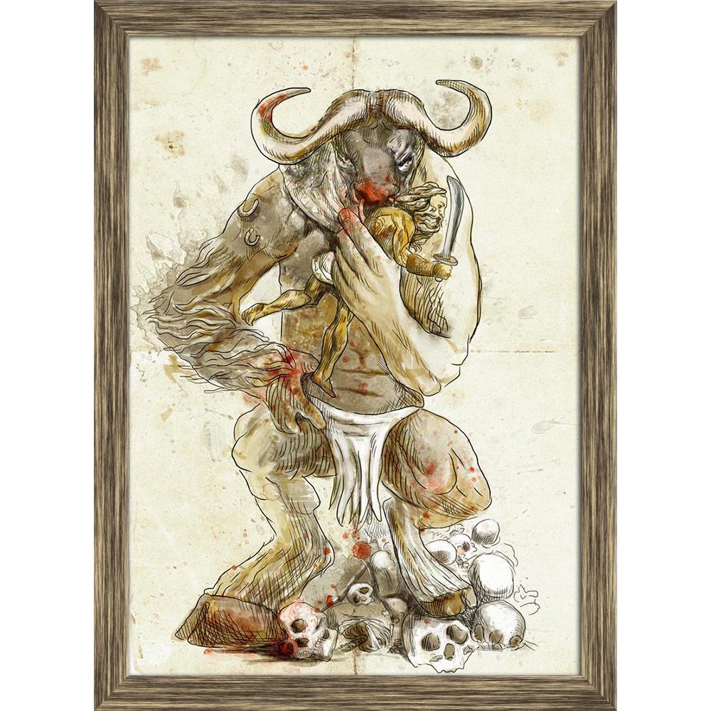 ArtzFolio Ancient Greek Myths Legends Minotaur Theseus D2 Canvas Painting Synthetic Frame-Paintings Synthetic Framing-AZ5006064ART_FR_RF_R-0-Image Code 5006064 Vishnu Image Folio Pvt Ltd, IC 5006064, ArtzFolio, Paintings Synthetic Framing, Fantasy, Religious, Fine Art Reprint, ancient, greek, myths, legends, minotaur, theseus, d2, canvas, painting, synthetic, frame, framed, print, wall, for, living, room, with, poster, pitaara, box, large, size, drawing, art, split, big, office, reception, photography, of, 