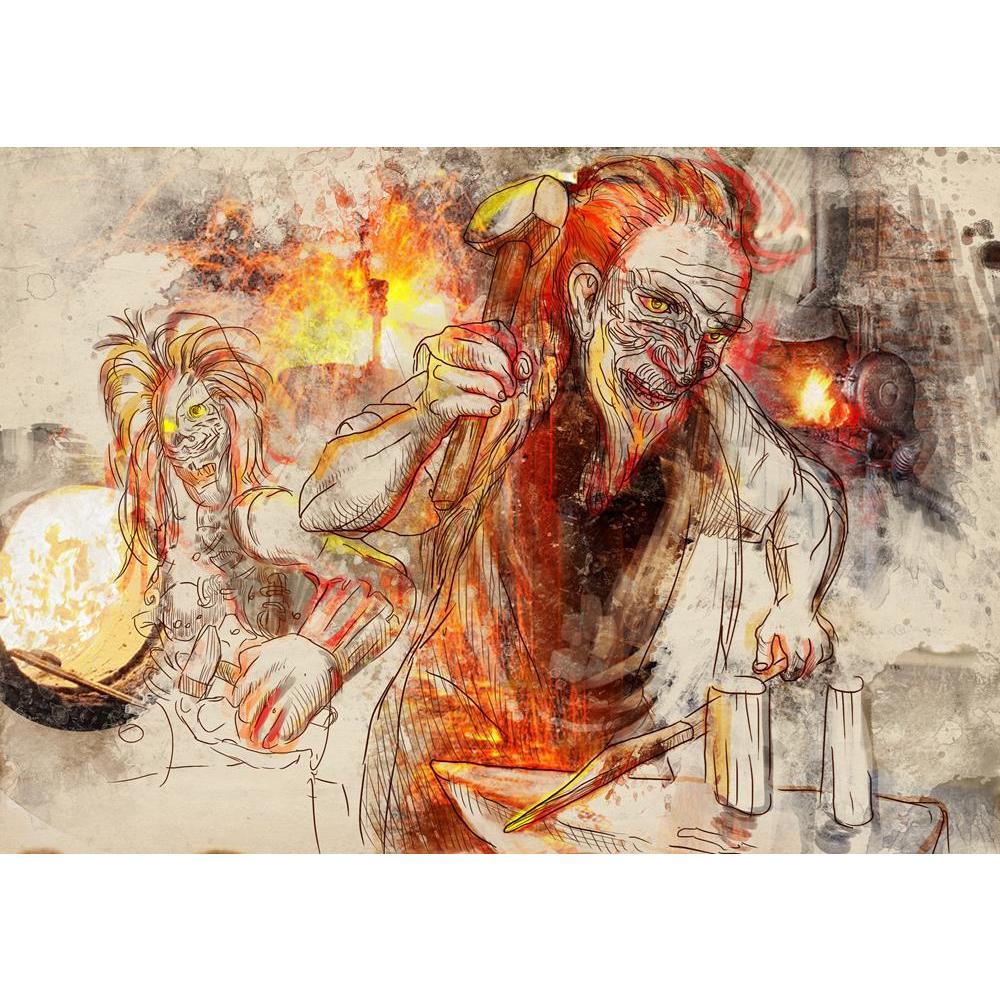 ArtzFolio Greek Myths Legends, Hephaestus Canvas Painting-Paintings MDF Framing-AZ5006069ART_UN_RF_R-0-Image Code 5006069 Vishnu Image Folio Pvt Ltd, IC 5006069, ArtzFolio, Paintings MDF Framing, Fantasy, Religious, Fine Art Reprint, greek, myths, legends, hephaestus, canvas, painting, framed, print, wall, for, living, room, with, frame, poster, pitaara, box, large, size, drawing, art, split, big, office, reception, photography, of, kids, panel, designer, decorative, amazonbasics, reprint, small, bedroom, o