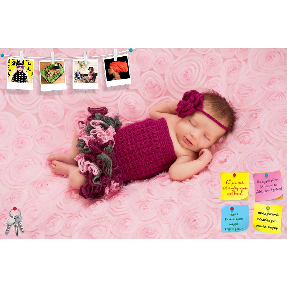 ArtzFolio Portrait of a Newborn Baby Girl D3 Printed Bulletin Board Notice Pin Board Soft Board | Frameless-Bulletin Boards Frameless-AZ5006072BLB_FL_RF_R-0-Image Code 5006072 Vishnu Image Folio Pvt Ltd, IC 5006072, ArtzFolio, Bulletin Boards Frameless, Kids, Photography, portrait, of, a, newborn, baby, girl, d3, printed, bulletin, board, notice, pin, soft, frameless, infant, pink, maroon, sleeping, sleep, peaceful, serene, caucasian, romper, dress, crocheted, cute, adorable, innocence, innocent, headband, 