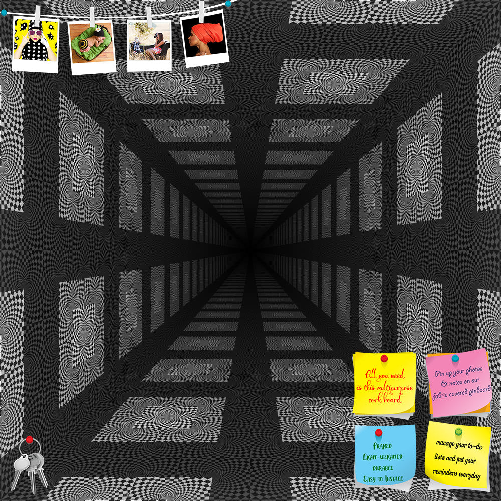 ArtzFolio Abstract Black & White Perspective Check Effect Printed Bulletin Board Notice Pin Board Soft Board | Frameless-Bulletin Boards Frameless-AZ5006078BLB_FL_RF_R-0-Image Code 5006078 Vishnu Image Folio Pvt Ltd, IC 5006078, ArtzFolio, Bulletin Boards Frameless, Abstract, Digital Art, black, white, perspective, check, effect, printed, bulletin, board, notice, pin, soft, frameless, pattern, art, optical, surface, checks, wallpaper, decoration, illusion, square, floor, tile, mystery, row, magic, glossy, c