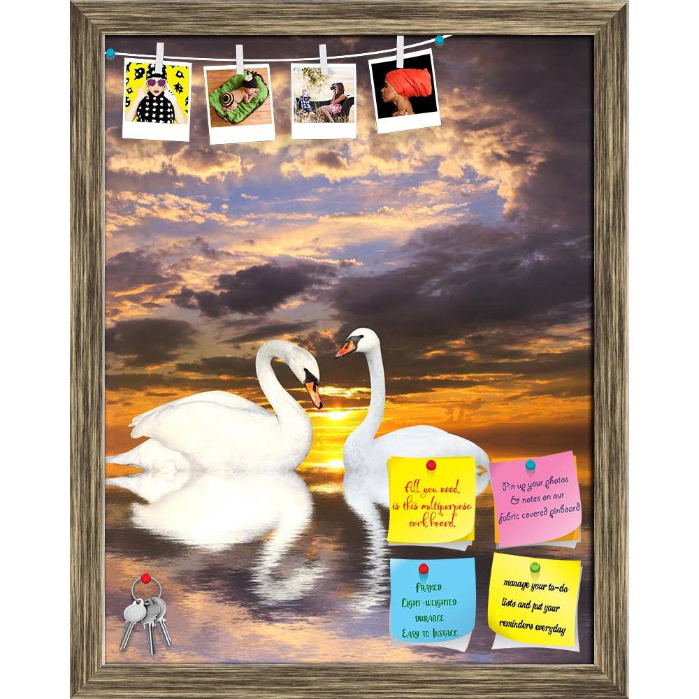 ArtzFolio Two White Swans D1 Printed Bulletin Board Notice Pin Board Soft Board | Framed-Bulletin Boards Framed-AZ5006080BLB_FR_RF_R-0-Image Code 5006080 Vishnu Image Folio Pvt Ltd, IC 5006080, ArtzFolio, Bulletin Boards Framed, Birds, Photography, two, white, swans, d1, printed, bulletin, board, notice, pin, soft, framed, swan, bird, pair, animal, lake, love, nature, sunset, sunrise, sun, sky, pond, togetherness, beauty, scene, water, tranquil, friendship, symbol, swimming, twosome, loving, ripple, eternit