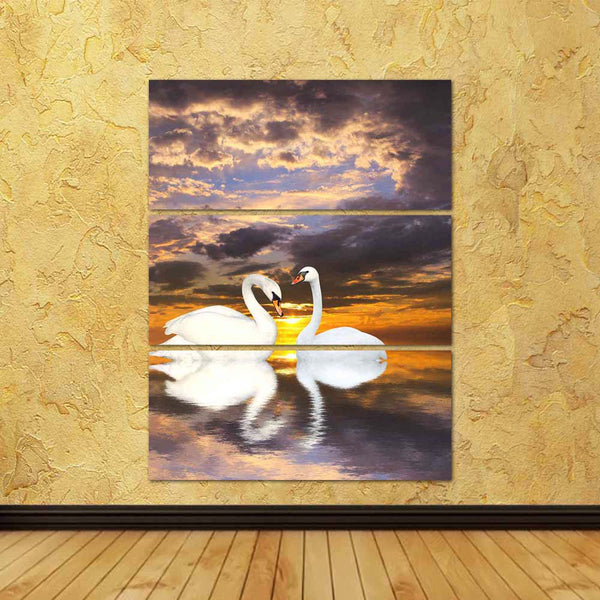 ArtzFolio Two White Swans D1 Split Art Painting Panel on Sunboard-Split Art Panels-AZ5006080SPL_FR_RF_R-0-Image Code 5006080 Vishnu Image Folio Pvt Ltd, IC 5006080, ArtzFolio, Split Art Panels, Birds, Photography, two, white, swans, d1, split, art, painting, panel, on, sunboard, framed, canvas, print, wall, for, living, room, with, frame, poster, pitaara, box, large, size, drawing, big, office, reception, of, kids, designer, decorative, amazonbasics, reprint, small, bedroom, scenery, swan, bird, pair, anima