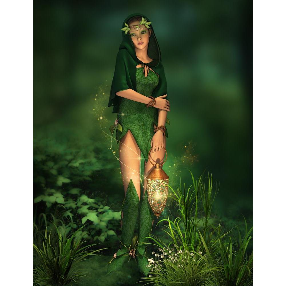 ArtzFolio Deep Forest Fairy With A Lantern In Her Hand Peel & Stick Vinyl Wall Sticker-Laminated Wall Stickers-AZ5006087ART_UN_RF_R-0-Image Code 5006087 Vishnu Image Folio Pvt Ltd, IC 5006087, ArtzFolio, Laminated Wall Stickers, Fantasy, Figurative, Digital Art, deep, forest, fairy, with, a, lantern, in, her, hand, peel, stick, vinyl, wall, sticker, for, bedroom, large, size, decal, drawing, room, living, decorative, big, waterproof, home, office, reception, pitaara, box, designer, prints, kids, pvc, amazon