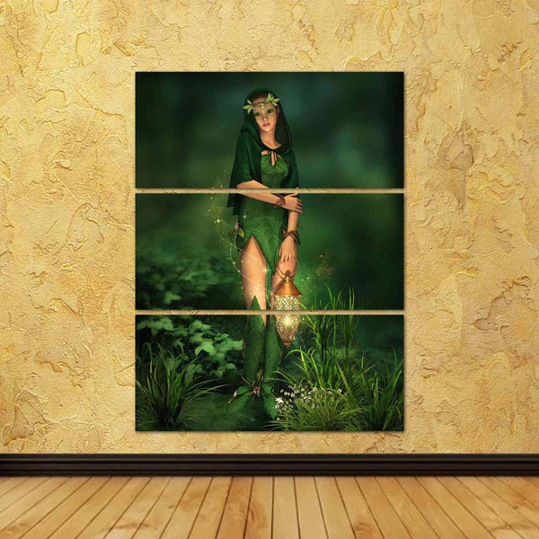 ArtzFolio Deep Forest Fairy With A Lantern In Her Hand Split Art Painting Panel on Sunboard-Split Art Panels-AZ5006087SPL_FR_RF_R-0-Image Code 5006087 Vishnu Image Folio Pvt Ltd, IC 5006087, ArtzFolio, Split Art Panels, Fantasy, Figurative, Digital Art, deep, forest, fairy, with, a, lantern, in, her, hand, split, art, painting, panel, on, sunboard, framed, canvas, print, wall, for, living, room, frame, poster, pitaara, box, large, size, drawing, big, office, reception, photography, of, kids, designer, decor