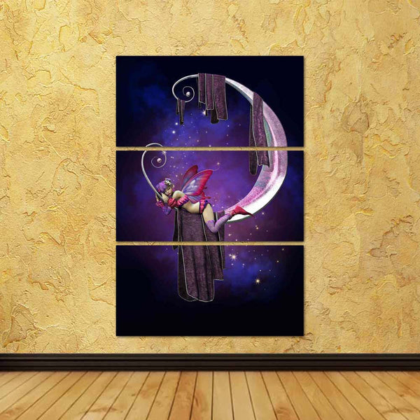 ArtzFolio Cute Little Fairy Sleeping On A Moon Split Art Painting Panel on Sunboard-Split Art Panels-AZ5006088SPL_FR_RF_R-0-Image Code 5006088 Vishnu Image Folio Pvt Ltd, IC 5006088, ArtzFolio, Split Art Panels, Fantasy, Figurative, Digital Art, cute, little, fairy, sleeping, on, a, moon, split, art, painting, panel, sunboard, framed, canvas, print, wall, for, living, room, with, frame, poster, pitaara, box, large, size, drawing, big, office, reception, photography, of, kids, designer, decorative, amazonbas