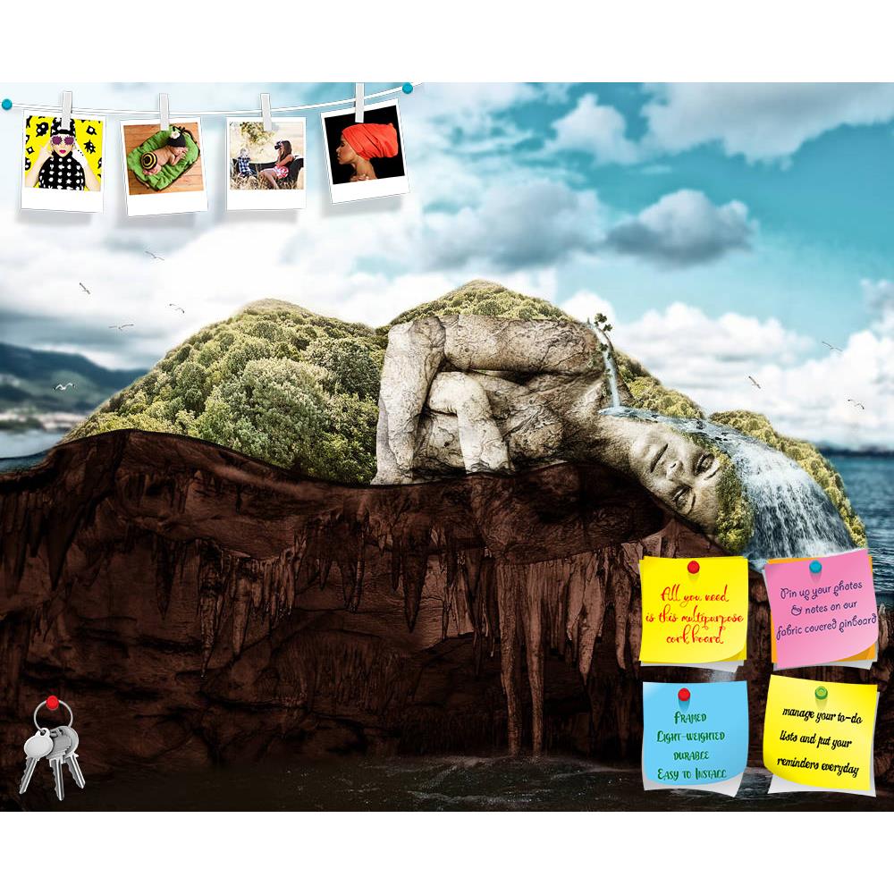 ArtzFolio Concept of a Sleeping Woman as a Tropical Island Printed Bulletin Board Notice Pin Board Soft Board | Frameless-Bulletin Boards Frameless-AZ5006090BLB_FL_RF_R-0-Image Code 5006090 Vishnu Image Folio Pvt Ltd, IC 5006090, ArtzFolio, Bulletin Boards Frameless, Conceptual, Landscapes, Digital Art, concept, of, a, sleeping, woman, as, tropical, island, printed, bulletin, board, notice, pin, soft, frameless, concept., sea, ocean, waterfalls, forests, rocks, land, fantasy, fantastic, magic, world, cave, 