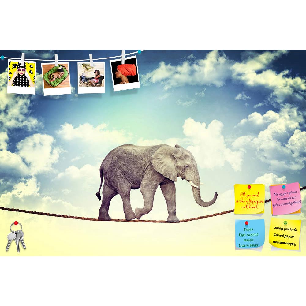 ArtzFolio Abstract Image Of Acrobat Elephant Printed Bulletin Board Notice Pin Board Soft Board | Frameless-Bulletin Boards Frameless-AZ5006091BLB_FL_RF_R-0-Image Code 5006091 Vishnu Image Folio Pvt Ltd, IC 5006091, ArtzFolio, Bulletin Boards Frameless, Animals, Conceptual, Photography, abstract, image, of, acrobat, elephant, printed, bulletin, board, notice, pin, soft, frameless, rope, animal, wild, concept, sky, balance, clouds, wildlife, mammal, heavy, solution, impossible, pin up board, push pin board, 