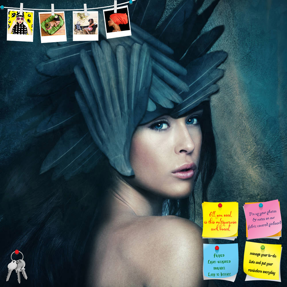 ArtzFolio Fantasy Warrior Goddess With Helmet Printed Bulletin Board Notice Pin Board Soft Board | Frameless-Bulletin Boards Frameless-AZ5006092BLB_FL_RF_R-0-Image Code 5006092 Vishnu Image Folio Pvt Ltd, IC 5006092, ArtzFolio, Bulletin Boards Frameless, Fashion, Portraits, Photography, fantasy, warrior, goddess, with, helmet, printed, bulletin, board, notice, pin, soft, frameless, blue, legend, myth, woman, beautiful, eyes, face, mythical, imaginary, fiction, being, entity, pin up board, push pin board, ex