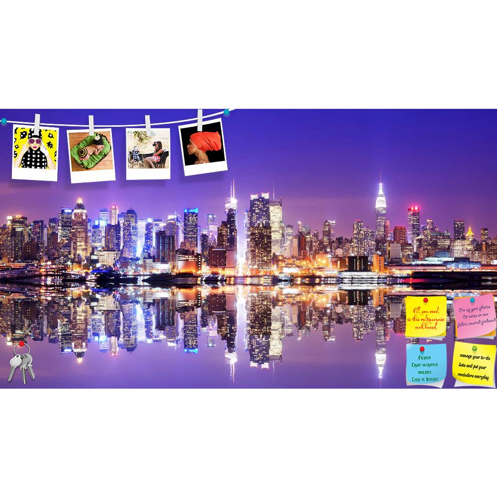 ArtzFolio Panorama Of Midtown New York City Printed Bulletin Board Notice Pin Board Soft Board | Frameless-Bulletin Boards Frameless-AZ5006095BLB_FL_RF_R-0-Image Code 5006095 Vishnu Image Folio Pvt Ltd, IC 5006095, ArtzFolio, Bulletin Boards Frameless, Landscapes, Places, Photography, panorama, of, midtown, new, york, city, printed, bulletin, board, notice, pin, soft, frameless, panoramic, landmark, skyline, cityscape, manhattan, times, square, 42nd, street, view, scene, twilight, dusk, night, empire, state